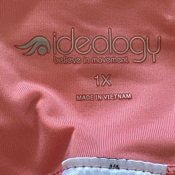Ideology Skort Size XL Peach White Yellow Pocket On Waistband  Great Condition - Picture 4 of 12